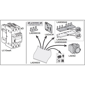 LAD9SD3 Schneider E. KIT STERN-DREIECK (MECH.VERR+HAUPTSTROMV.) Produktbild