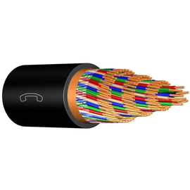 F-2YC2Y 50X2X0,8 schwarz Messlänge Telefonerdkabel Produktbild front M