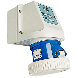 119306 WALTHER WANDSTECKDOSE 16A 3P 230V 6H IP67 Produktbild front M