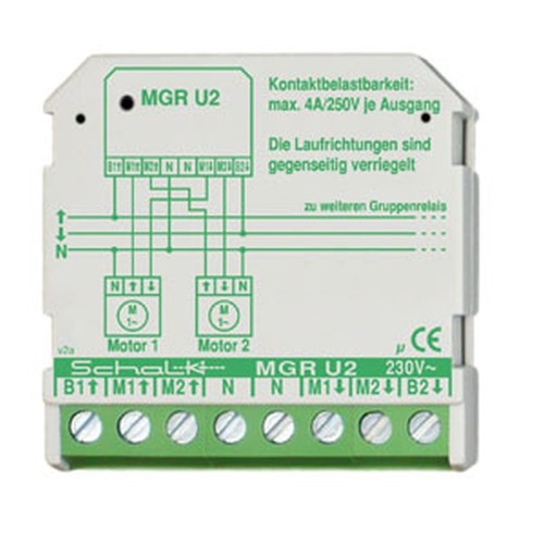 MGRU29 PCE MOTOR-GRUPPEN-RELAIS  230V AC 2 WECHSLER 5A Produktbild Front View L