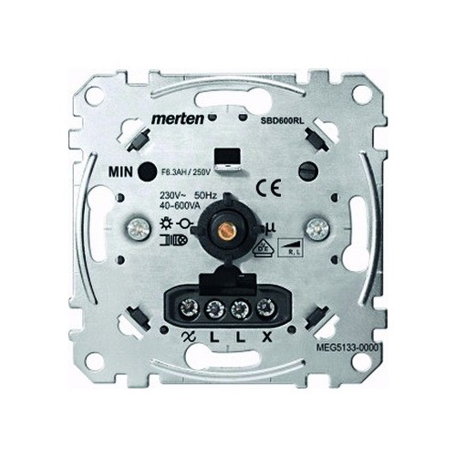 MEG5133-0000 MERTEN DREHDIMMER-EINSATZ 600W INDUKTIVE Produktbild Front View L