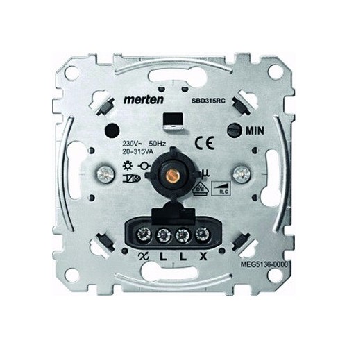 MEG5136-0000 MERTEN DREHDIMMER-EINSATZ 315W KAPAZITIVE Produktbild Front View L