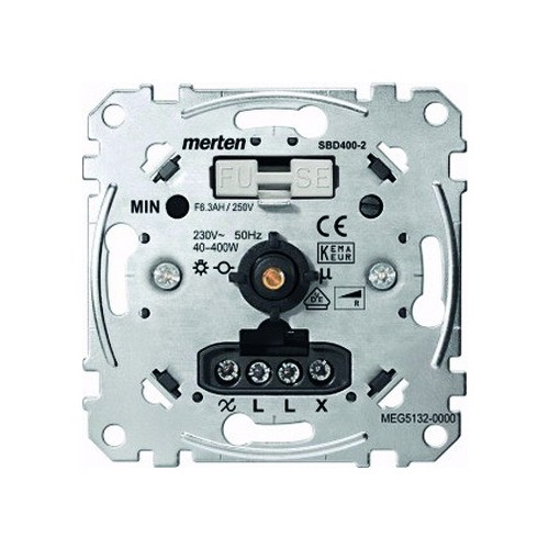 MEG5132-0000 MERTEN DREHDIMMER-EINSATZ 400W OHMSCHE Produktbild Front View L