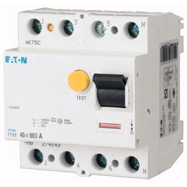 235455 EATON PFIM-40/4/01-G-MW FI-SCHUTZ SCH. 40A 4P STOSSSTROMF. 3KA 4TE Produktbild