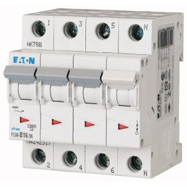 242543 EATON PLSM-C16/3N-MW LEITUNGSSCH. SCHALTER 16A 3P+N 4TE 10KA Produktbild