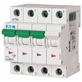 242560 EATON PLSM-D6/3N-MW LEITUNGSSCH. SCHALTER 6A 3P+N 4TE 10KA Produktbild front M