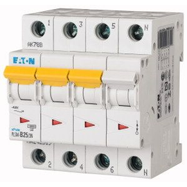 242568 EATON PLSM-D25/3N-MW LEITUNGSSCH. SCHALTER 25A 3P+N 4TE 10KA Produktbild front M