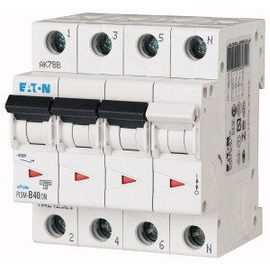 242570 EATON PLSM-D40/3N-MW LEITUNGSSCH. SCHALTER 40A 3P+N 4TE 10KA Produktbild