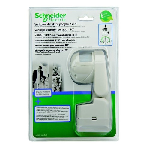 CCT56P004 Schneider E. ARGUS 120 BEWEGUNGSMELDER STANDARD WEISS 12M IP55 Produktbild Front View L