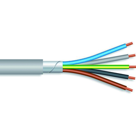 (N)YM(ST)-J 3X1,5/1,5 grau 100m Ring Bioleitung geschirmt Produktbild