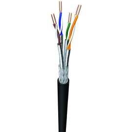 CAT7 UC900SS23/1 4X2XAWG23/1 100m Ring PE schwarz für Erdverlegung UV-beständig Produktbild