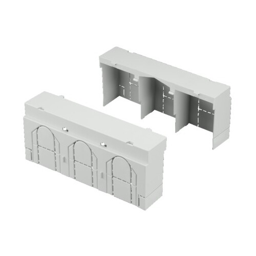 9344540 RITTAL ANSCHLUSSRAUM-ABDECKUNG ZUR ERWEITERUNG GR. 2 (Tray=2Stk) Produktbild Front View L