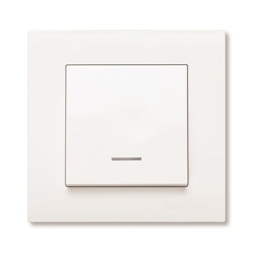 90950663 Viko Wippe mit Fenster transp. f.Wechselschalter u.Taster Karre reinws Produktbild Front View L