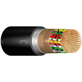 A-2YF(L)2Y 50X2X0,8 schwarz Messlänge Telefonerdkabel längswasserdicht Produktbild front M