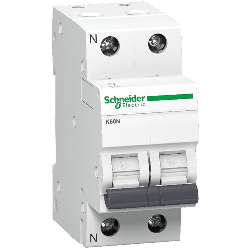 A9K01616 Schneider E. Leistungsschutz- schalter K60 LS 1P+N 16A B 6KA Produktbild Front View L