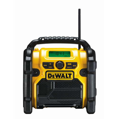 DCR019-QW DEWALT Akku- und Netz-Radio F.10,8-18,0V XR Li-Ion, Lieferumf.o Akku Produktbild Front View L