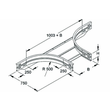 949175 Niedax WRTAR 150.400 Anbau T-Stück 5x405mm rund gesickt ungelocht Produktbild