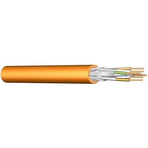 Cat.7 LAN 900 Dup. 2X(4X2XAWG23) S/FTP Pimf FRNC orange halogenfrei Produktbild Front View L