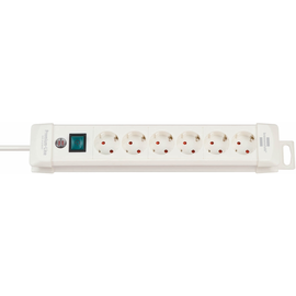 6220016 Brennenstuhl Premium-Line 6-Fach Kompaktleiste 3m-Kabel L=41cm ws Produktbild