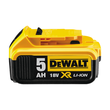 DCB184 DEWALT Ersatz-Akku 18,0V/5,0Ah mit Kap.-LED, Li-Ion Produktbild