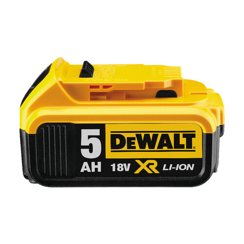 DCB184 DEWALT Ersatz-Akku 18,0V/5,0Ah mit Kap.-LED, Li-Ion Produktbild Front View L