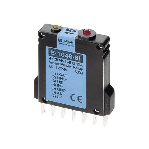 E-1048-8I4-C3D1V1-4U3-5A E-T-A ELEKTRONIK SCHUTZRELAIS Produktbild Front View L