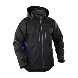 489019779985L BLAKLÄDER Winterjacke wind & wasserdicht, schwarz/blau, Gr. L Produktbild