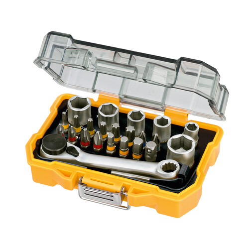 DT71516-QZ DEWALT Bit- und Ratschen Set 24 tlg. Produktbild Front View L