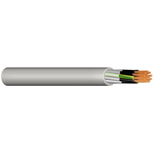 S80-OZ 2X0,75 grau Messlänge PVC-Schleppkettenleitung Produktbild Front View L