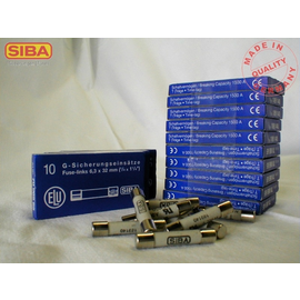 7006565.1 SIBA G-Sicherungseinsatz T träge 6,3x32mm 500V 1A  Keramik Produktbild