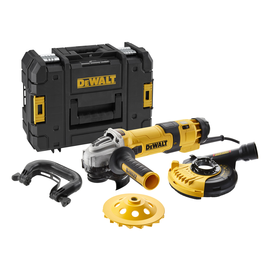 DWE4257KT-QS DeWalt Elektr-Winkelschlei. Beton-Oberflächenset: 1.500W / 125mm Produktbild