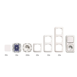 Busch-Jaeger Paket Reflex SI ohne Kinderschutz Produktbild front M