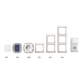 Busch-Jaeger Paket Busch-balance® SI ohne Kinderschutz Produktbild front M