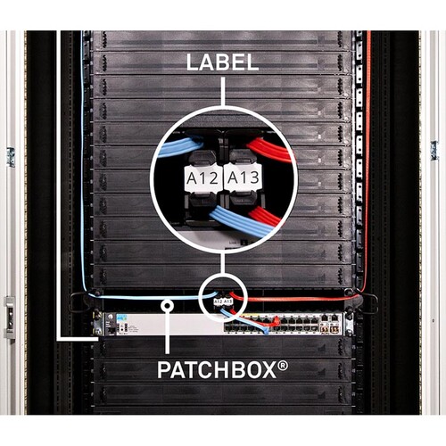 IDLABELW Patchbox Identification Label 96 Stk. Produktbild Front View L