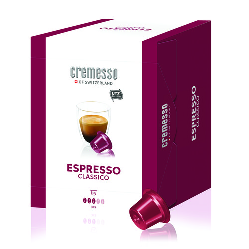 2001925 CREMESSO Kaffeekapseln Espresso Classico Box 48er Produktbild Front View L