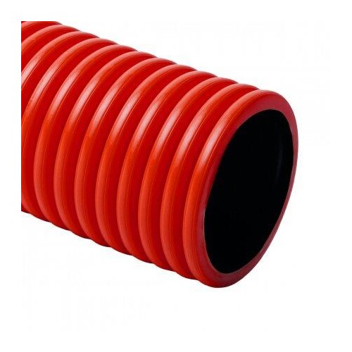 KF09063_BA  Kopoflex Kabelschutzrohr beständig biegsam HDPE rot  DM 63mm Produktbild Front View L