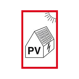 27378 Kroschke Hinweisschild Photovoltaikanlage Produktbild