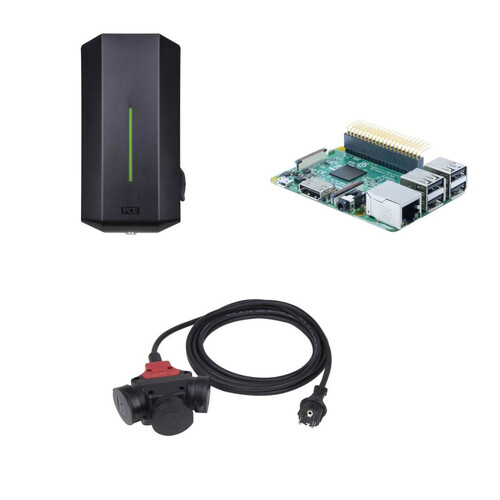 PC Electric Wallbox GLB 353414P Aktion +WLAN-Modul+3-f.Verteilerleitung+G-Cloud Produktbild Front View L