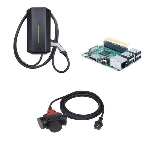 PC Electric Wallbox GLB 353409P Aktion +WLAN-Modul+3-f.Verteilerleitung+G-Cloud Produktbild Front View L