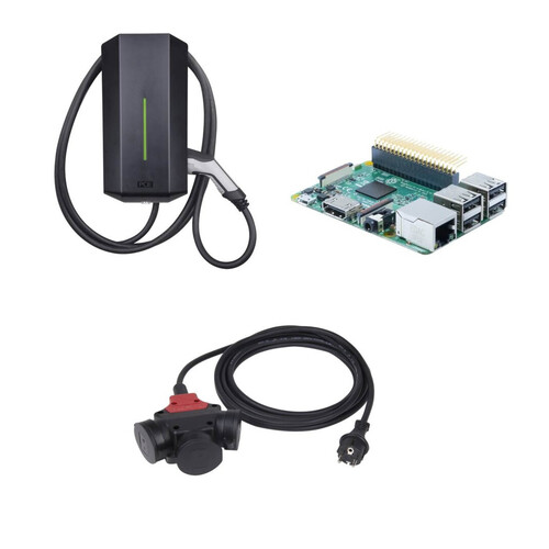 PC Electric Wallbox GLB 353408P Aktion +WLAN-Modul+3-f.Verteilerleitung+G-Cloud Produktbild Front View L