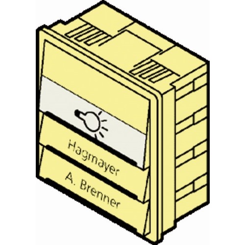 E97-9-85275G Renz Modul mit 1 Licht- und 2 Klingeltaster, grau Produktbild Front View L