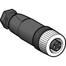 XZCC12FDM40B Telemecanique Steckverbinder M12 Gerade Produktbild