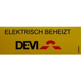 19805845 Devi Hinweisaufkleber f. Dachrinnenheizung Produktbild