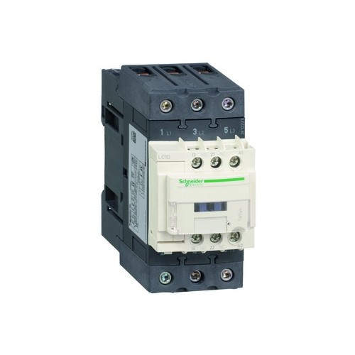 LC1D50AV7 Schneider E. Schütz 50A 22kW Spule 400V AC, 1S & 1Ö, 3P, AC3 Produktbild Front View L