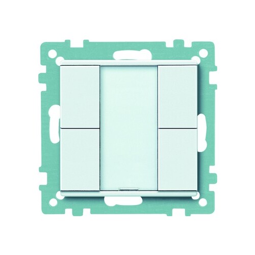 627619 MERTEN Taster 2fach plus mit integr. Busankoppler Produktbild Front View L