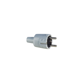 1418080 ABL Schuko-Stecker weiß PVC Produktbild