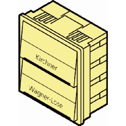 E97-9-85270G Renz Modul mit 2 Klingel- Tastern Dunkelgrau Produktbild Front View L