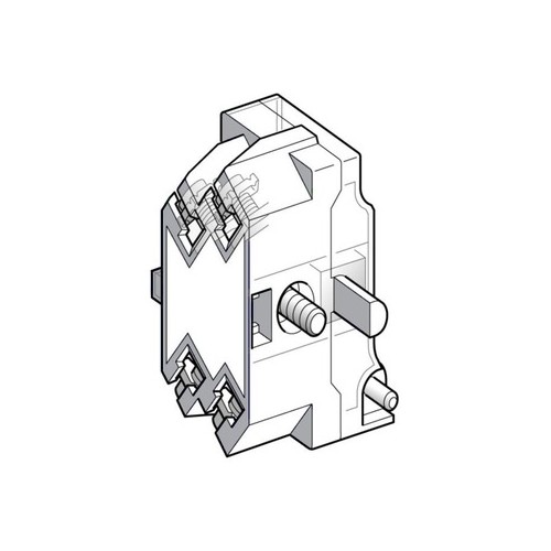 9001KA2 Schneider E. Kontaktblock 1S Produktbild Front View L