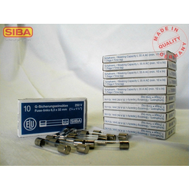 7005961.12,5 SIBA Feinsicherung 6,3x32mm 12,5A träge 250V Produktbild