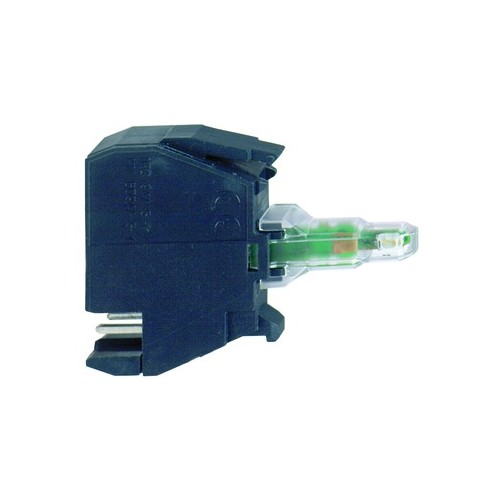 ZBVM14 Schneider E. Lampenfassung mit LED MODUL 230VAC weiss für Tegostecker Produktbild Front View L